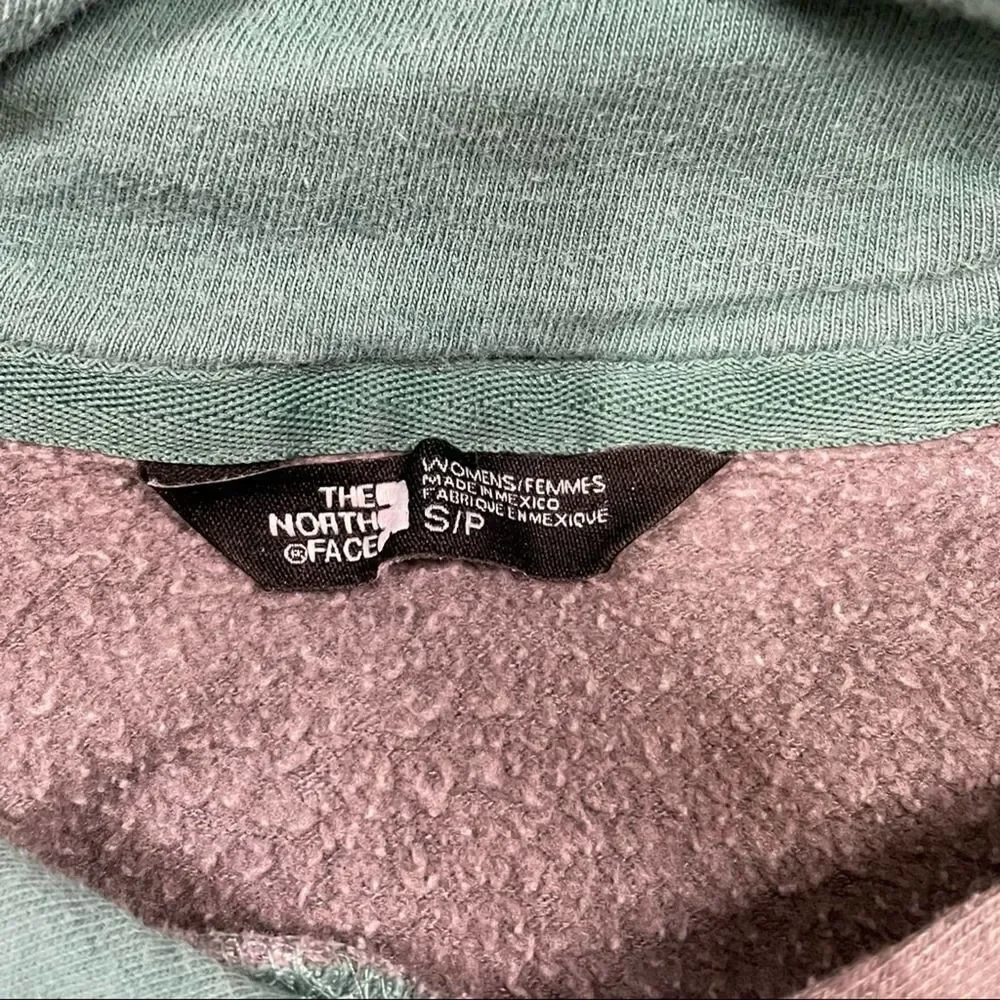 The North Face gray and green women's hoodie size small - Picture 3 of 5